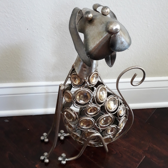 Metal Dog cork Holder, home Decor sculpture - Picture 1 of 8
